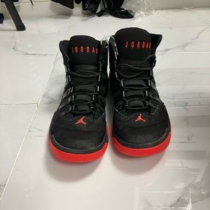 Air Jordans ,unisex, black & red two-tone color retro sneakers shoes